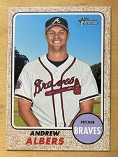 Andrew Albers Rookie 2017 Topps Heritage #539 Atlanta Braves NM+