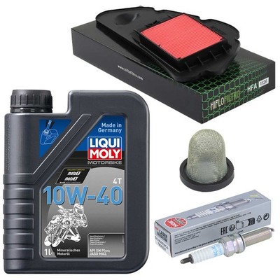 Wartung Set Ölsieb Öl 1L Luftfilter Zündkerze für Honda NSS 125 Forza JF 2015-20