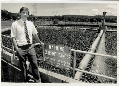 #ad 1988 Press Photo John Bean Superintendent of Public Works in Greenfield. $24.99