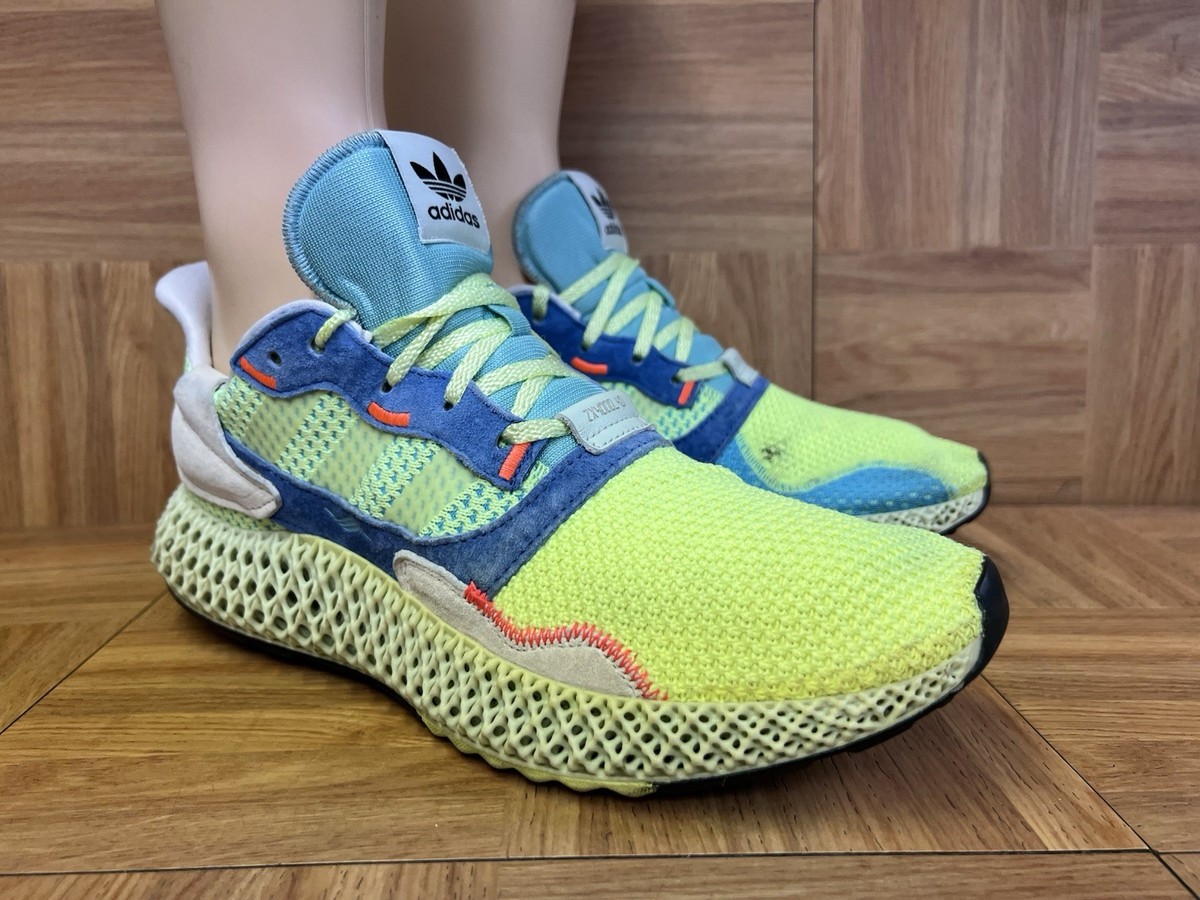 Sz 10.5 - adidas ZX 4000 4D Print Easy Mint Sneakers Men's 3D