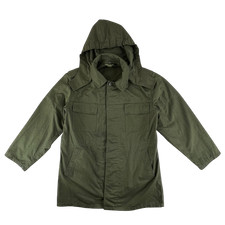 Czech Army Parka Coat Olive Green M85 Hooded Vintage 90s Medium 172/100
