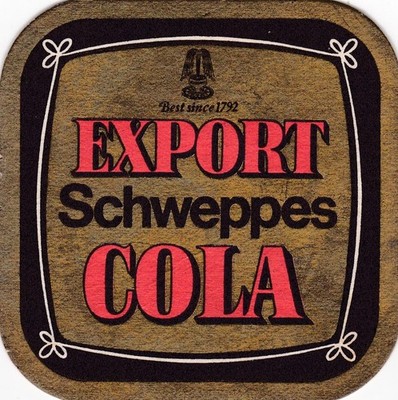 X4073 Australia Export Schweppes Cola coaster