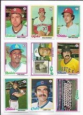 1978 Topps Baseball:Lot of 9 different
