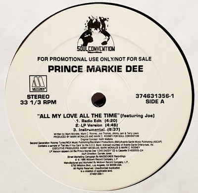 Prince Markie Dee - All My Love All The Time / Mellow, 12'', (Vinyl)