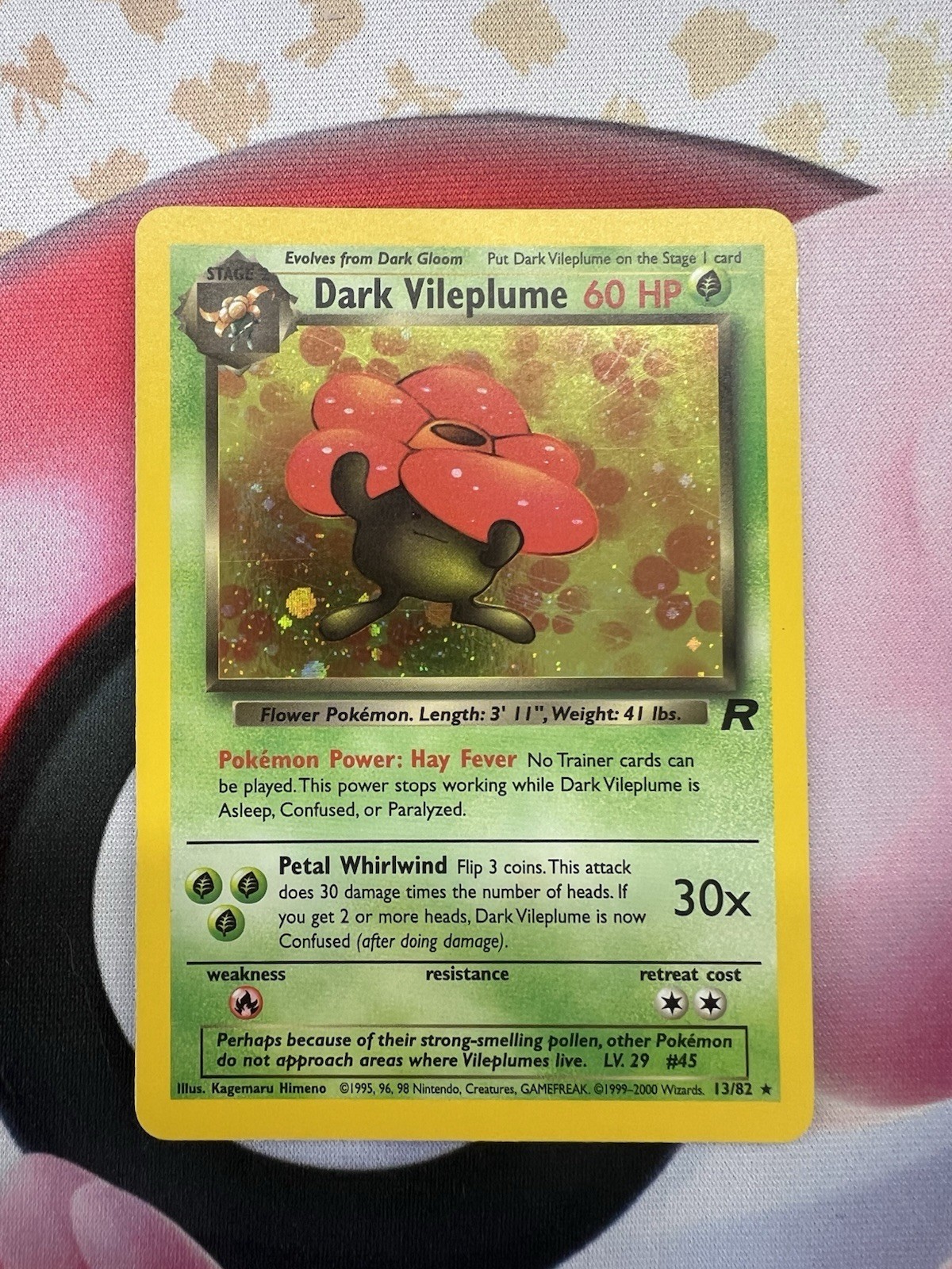 Pokémon TCG Dark Vileplume Team Rocket 13/82 Holo Unlimited Holo Rare NM