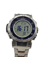 Casio PRO TREK PRW-31YT-7JF Stainless Steel 50mm White Dial Solar #2nW3799