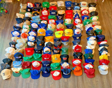 125 Vintage Trucker Hats. 70s , 80s And 90s Lot. Farm Car Racing Mechanical