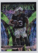 2021 Panini Prizm Fireworks Green Ice Prizm Darren Waller #F-14 07rd