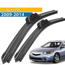 2Pcs Front Windshield Flat Wiper Blades Set For Acura TSX 2009 - 2014 24"+22" &