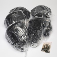 MoyanSuper Pool Table Pockets Set Of 6 Black Leather Shield Billiard Pool