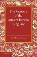 David Winton Thomas | The Recovery Of The Ancient Hebrew Language | Taschenbuch
