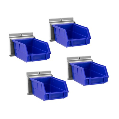 #ad #ad NewAge Products Blue Parts Bins with Parts Bins Support PVC SW Pack of 4 $61.24