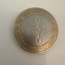 2007 UK £2 Two Pounds Coin - Abolition of the Slave Trade (1807) Design