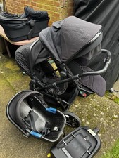Silver Cross Wave Tandem Double Pram Pushchair Onyx/Black