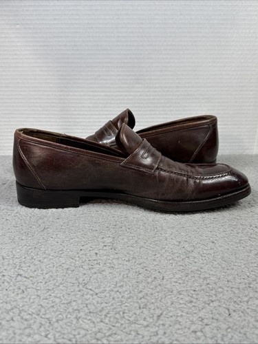 SALVATORE FERRAGAMO Loafers Men 8.5 Width 2E Slip On Dress Casual Made in ITALY - Picture 12 of 23