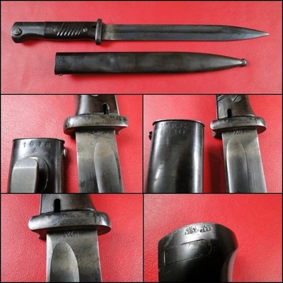 Rare French Made WWII German K98k Bayonet SN 8120g Dated 1940