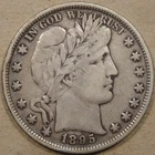 1895 Barber Half Dollar 50c VF As Pictured