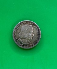1893 Columbian Exposition Silver Half Dollar, uncleaned