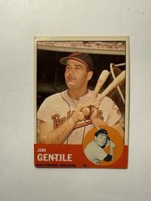 1963 Topps Baseball Jim Gentile Baltimore Orioles #260 EXMT