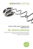 Frederic P. Miller (U. A.) | Mr. District Attorney | Taschenbuch | Englisch