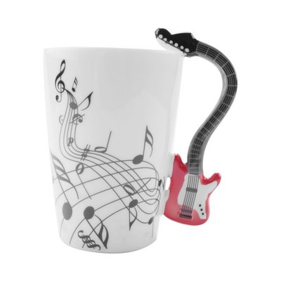 Music  Guitar Ceramic Mug Coffee Tea Milk Stave Cups With Handle Coffee9593