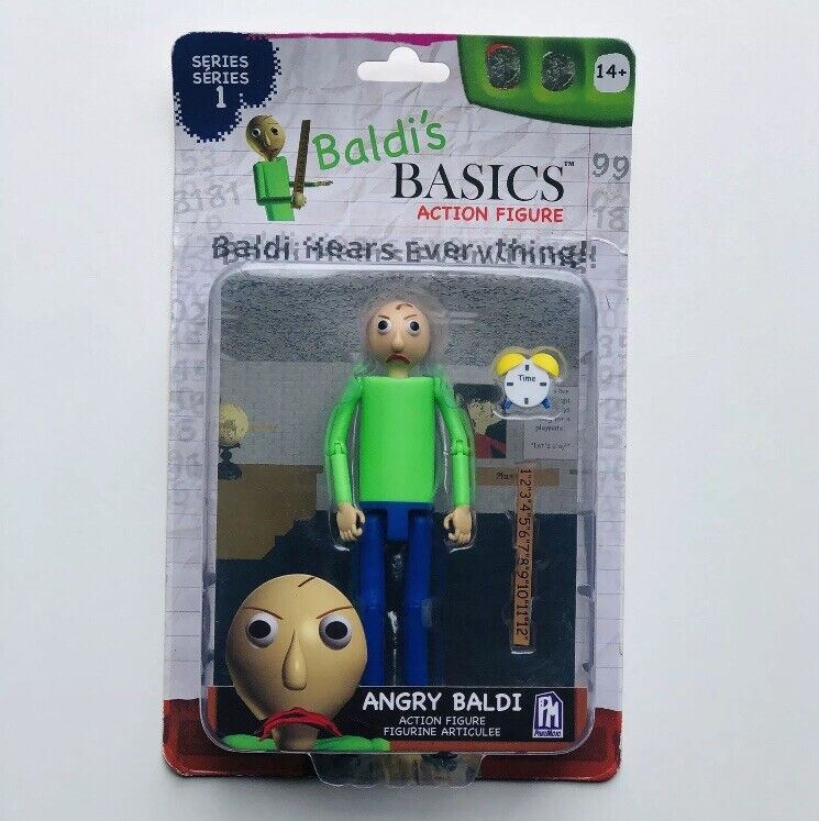 Baldi's Basics 5 Action Figure Angry Baldi 5 Inch Action Figure New  812241033460