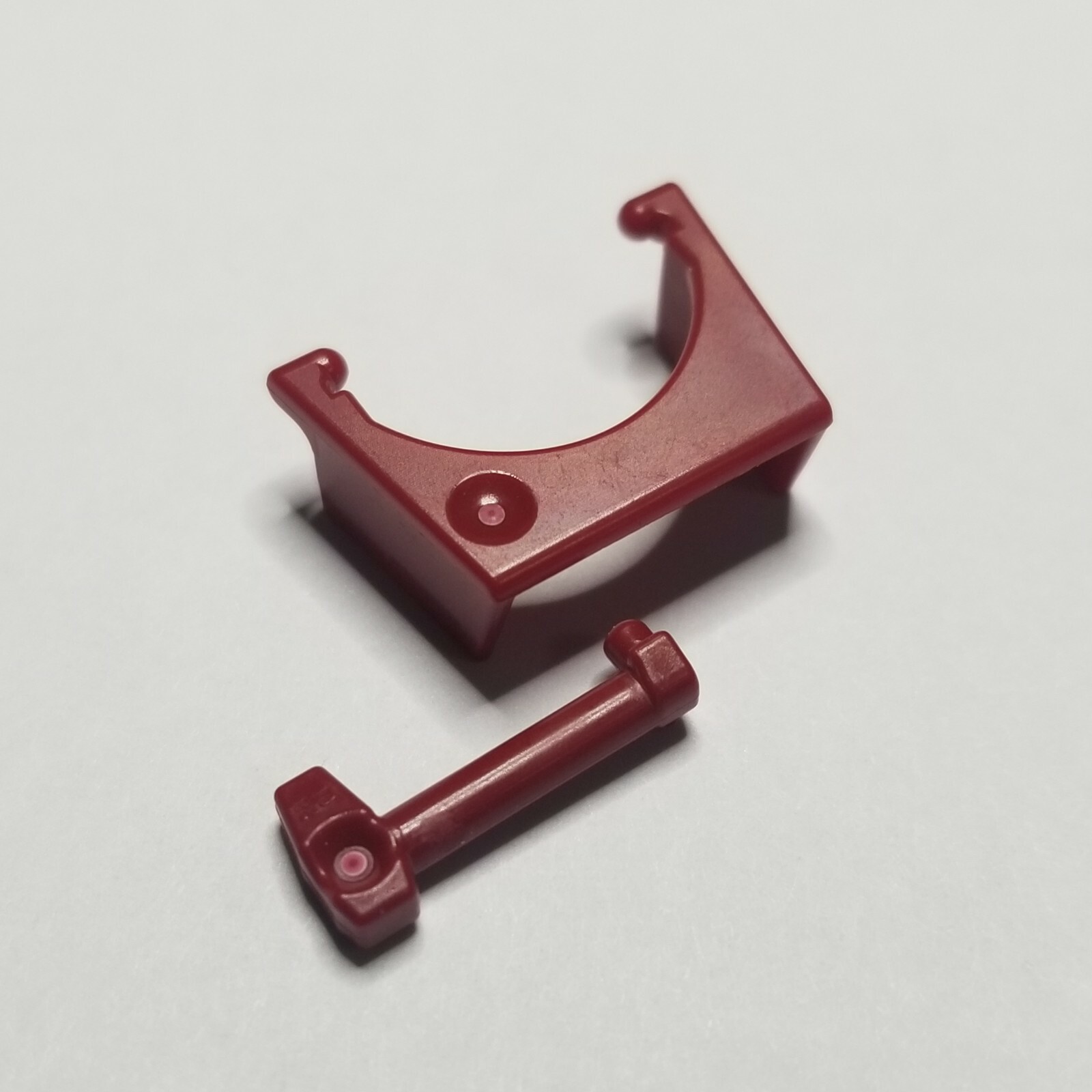 Lego Star Wars Dark Red Clone Trooper Visor & Helmet Antenna