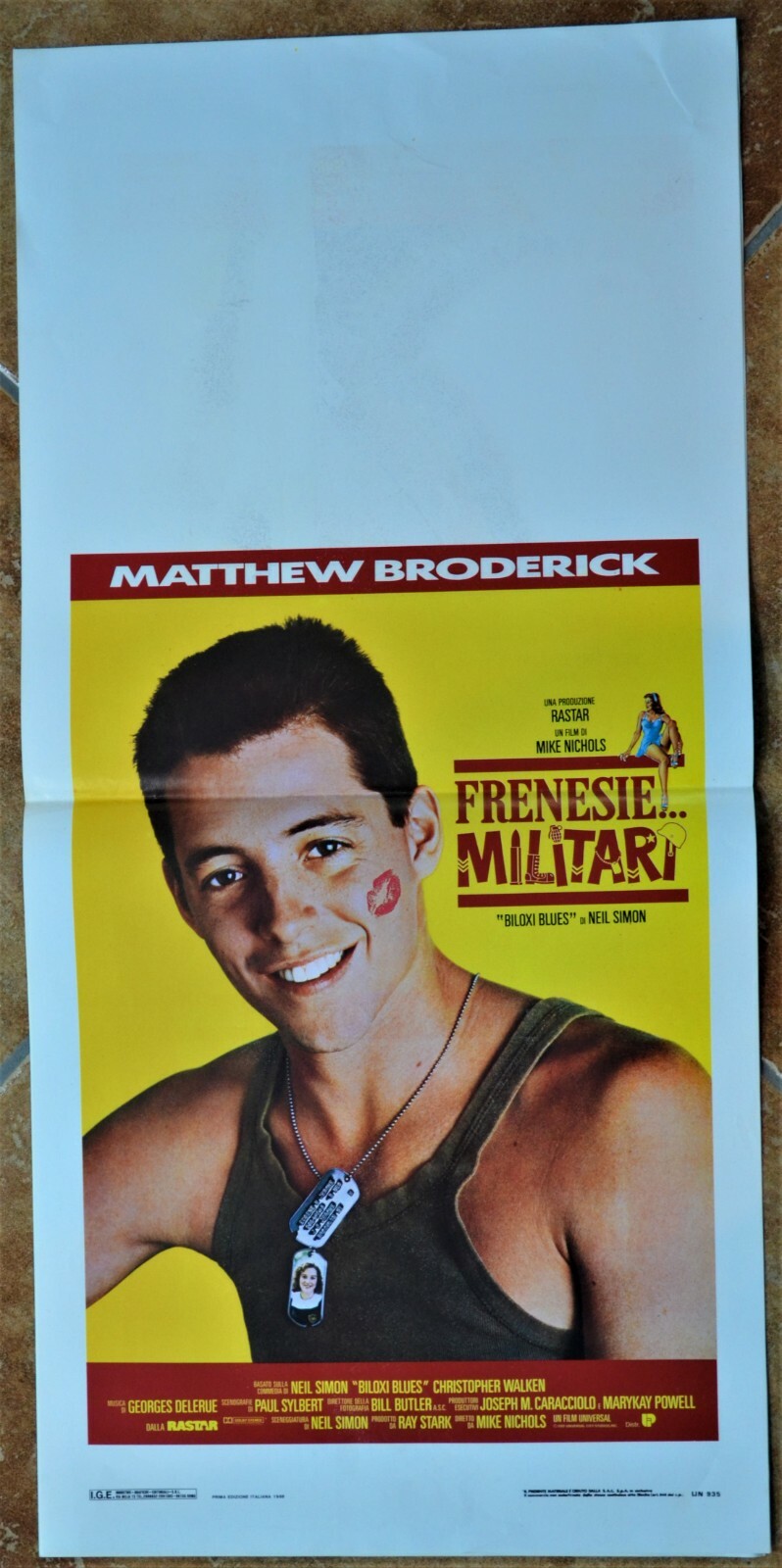 Locandina originale film Frenesie... militari (1988) - Regia di Mike Nichols