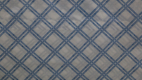 Tommy Hilfiger Twin XL Sheet Set Novelty Diamond Print Vista Blue White Cotton - Picture 2 of 3
