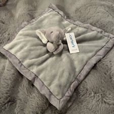 Carter's Grey Elephant Plush Security Baby Blanket Lovey NEW TAGS Unisex Gift