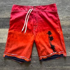 VTG TOES ON THE NOSE Muscle Board Shorts Swim/Surf Men's 32. Excellent Condition