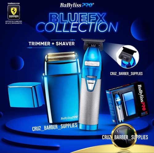 Babyliss Pro BLUE FX Combo Cortadora doble lámina rasuradora 110V-220V Azul  Nuevo FX UK | eBay