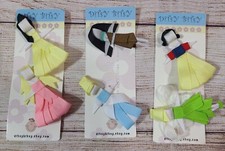 Ditsy Bitsy Princess Boutique Barrette Hair Clips Lot of 6 Cinderella Belle New