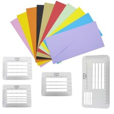 4PCS Envelope Addressing Stencil Scrapbooking Template Addressing Guide Template