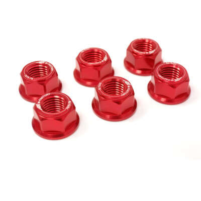 Red CNC Racing Rear Sprocket Nuts M10 For ZX-10R Ninja KRT Red CNC Racing Rear Sprocket Nuts M10 For ZX-10R Ninja KRT