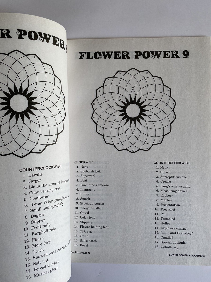 Lot of 2 Flower Power Penny Press Dell Variety Selected Puzzles Crosswords 60 62 | eBay lot-of-2-flower-power-penny-press-dell-variety-selected-puzzles-crosswords-60-62-ebay