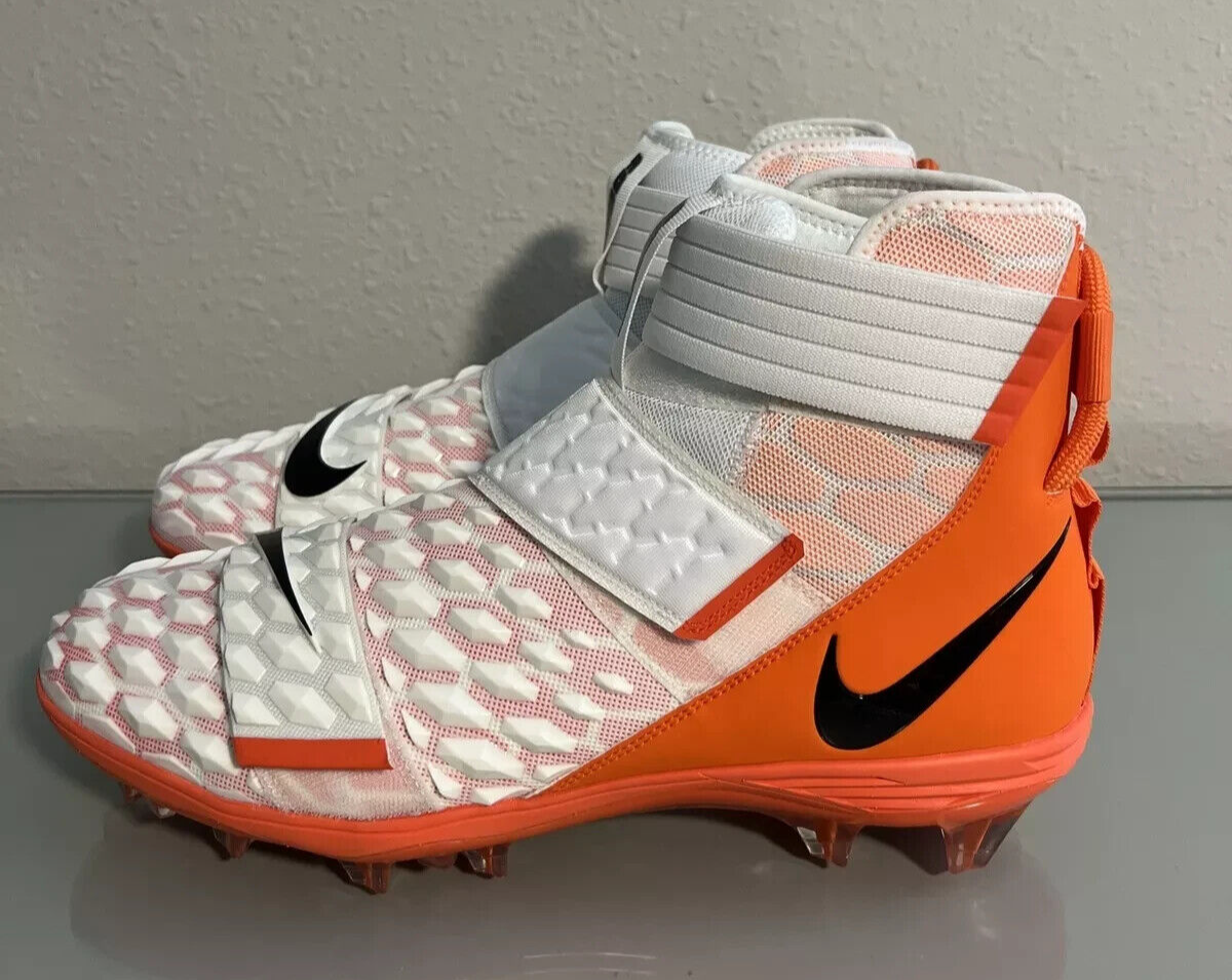 Nike Force Savage Elite 2 Football Cleats Size 14.5 BV3962-101 White Orange Nike Force Savage Elite 2 Football Cleats White Orange Men main image 2