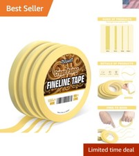 4 Rolls Medium Tack Fine Line Tape - Precision Masking for DIY Art Projects
