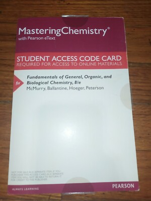 Fundamentals of general, organic, and biological chemistry 8e Access code +etext