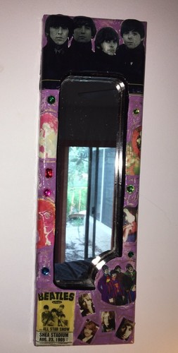 Beatles Art Piece Mirror Mixed Media Boom-Art Rogers Studios Orlando FL - Picture 2 of 12