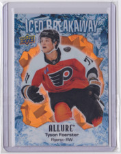 2023-24 UD ALLURE ICED BREAKAWAY ORANGE PARALLEL/399 TYSON FOERSTER #IB-2 FLYERS