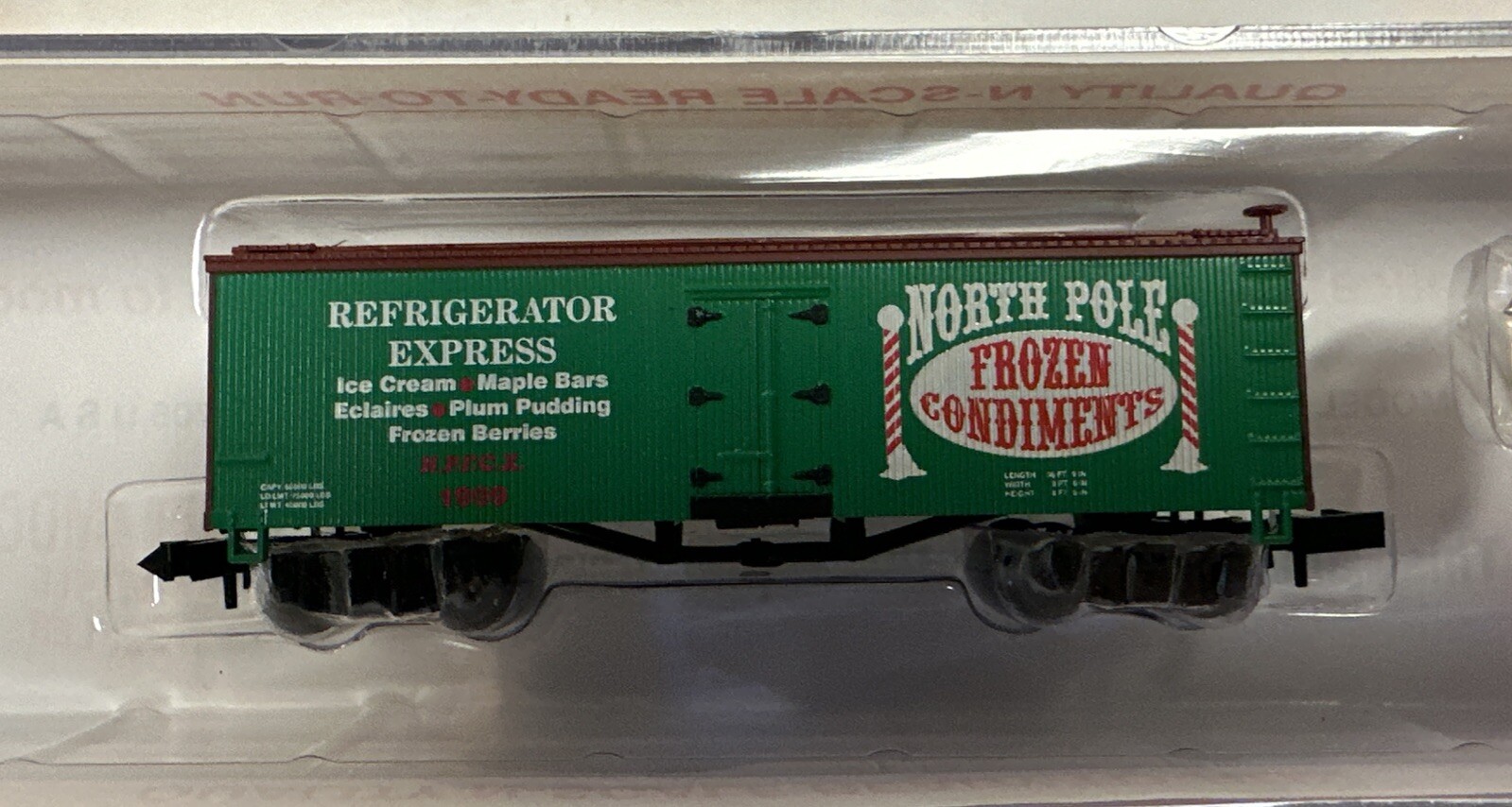 Roundhouse N Scale North Pole Frozen Condiments 36' Old Time Reefer Car