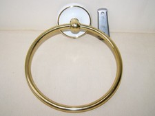 alter Handtuchhalter rund Metall Durchmesser 15 cm Bad Badhalter