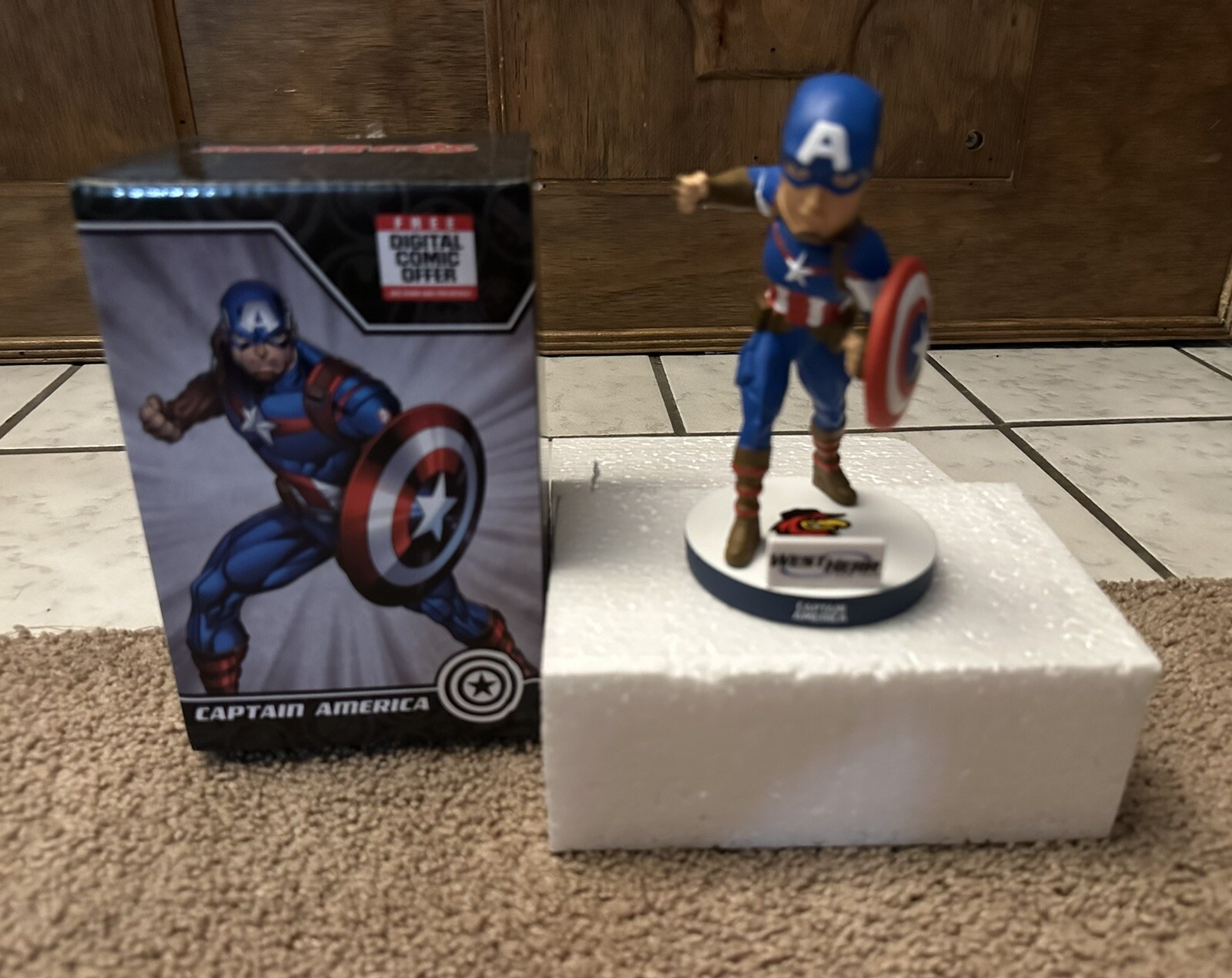 ROCHESTER RED WINGS MARVEL CAPTAIN AMERICA SGA BOBBLEHEAD! | eBay