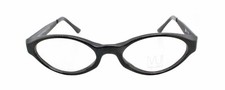 New Authentic Eye'DC V 107 010 90s France Vintage Black Plastic Oval Eyeglasses
