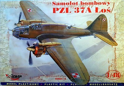Mirage Hobby 48131 PZL 37A Los Bomber 1:48 Neu, Bauteile versiegelt in OVP