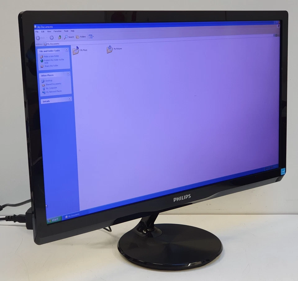 PHILIPS 227E4L 21,5" HDMI Retro PC Computer Monitor Bildschirm Für Win. 98/XP/7 - Bild 3 von 4