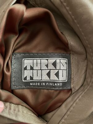 Turkis Tukku 80s Leather Parka Jacket Finland Reversible Beaver
