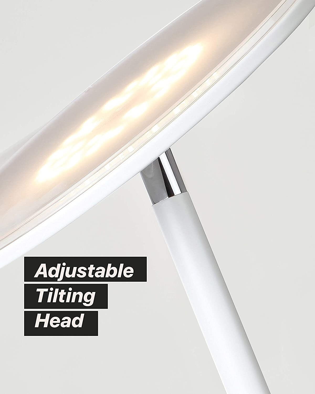 GLADLE LED Floor Lamp Dimmable Adjustable Head Touch Control Living