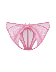 AGENT PROVOCATEUR RARE PINK ROZLYN OUVERT BRIEF SIZE 3 MEDIUM UK 10 BNWOT SAMPLE